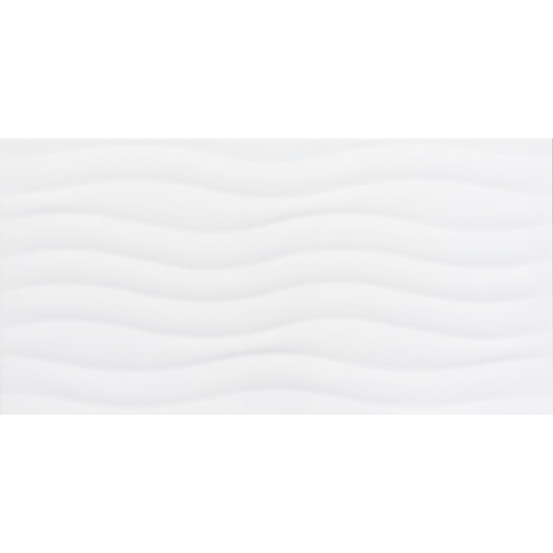 Obklad dekor vlnka Bianco 297x595mm lesk