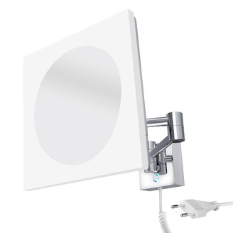 Kosmetické zvětšovací LED zrcátko chrom, Nimco ZK 20465-26