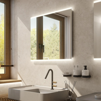 LED zrcadlo 80 x 70 cm hliník, Nimco ZP 12003
