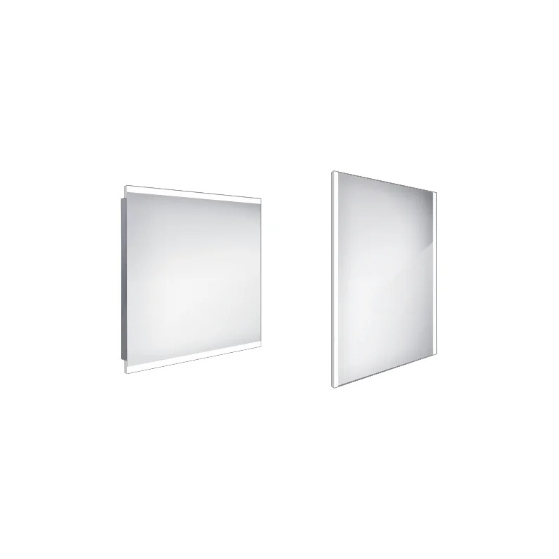 LED zrcadlo 80  x  70 cm hliník, Nimco ZP 12003