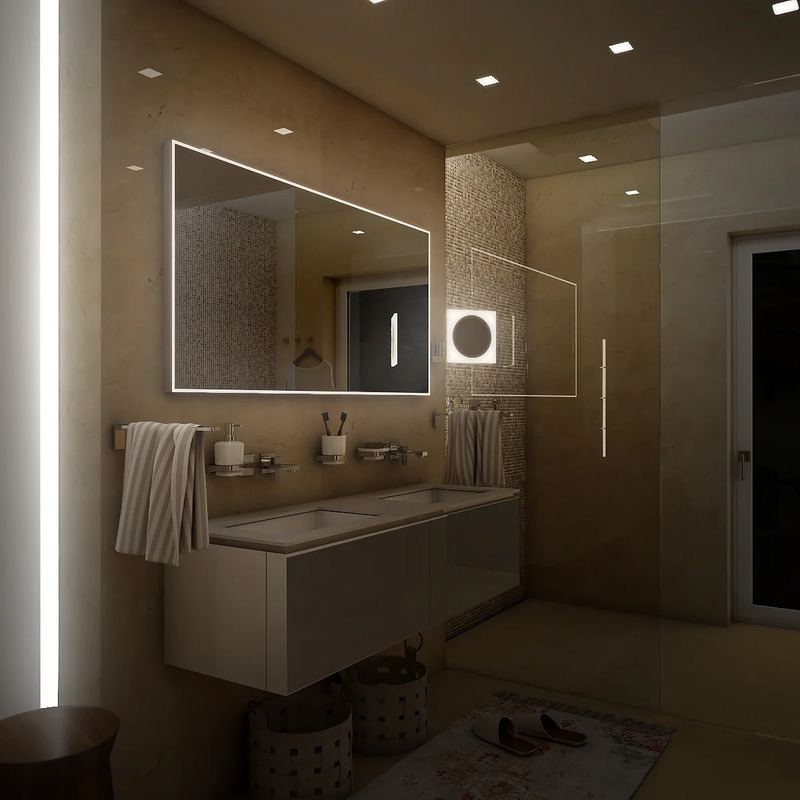 LED zrcadlo 120 x 70 cm, Nimco ZP 13006