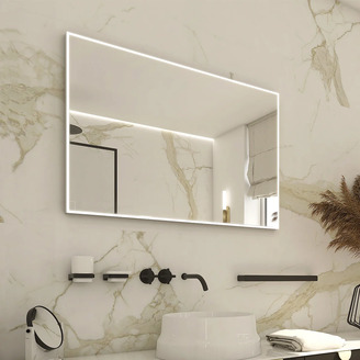 LED zrcadlo 90 x 70 cm hliník, Nimco ZP 13019