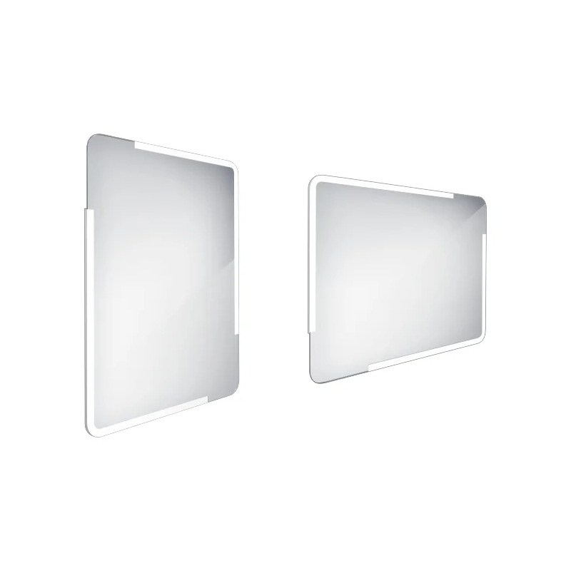 LED zrcadlo 60  x  80 cm hliník, Nimco ZP 15002