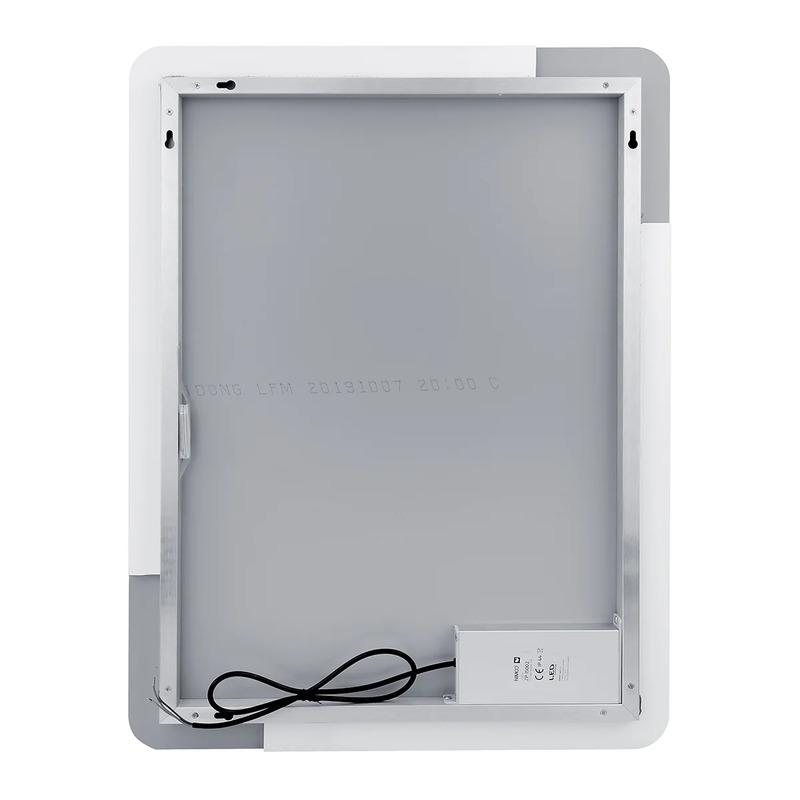 LED zrcadlo 60  x  80 cm hliník, Nimco ZP 15002