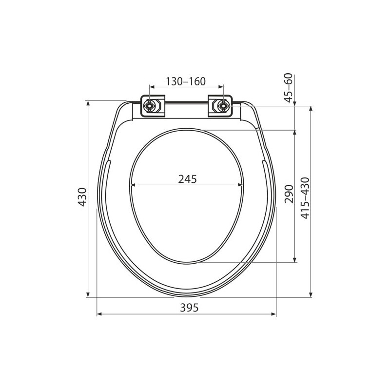 WC sedátko s poklopem, bílé, Aladrain A6551