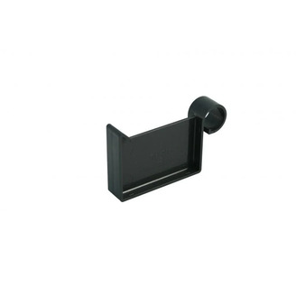 Čelo okapového žlabu RG 70 mm, antracit, plast, Marley 085753