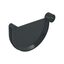 Čelo okapového žlabu RG 100 mm, antracit, plast, Marley 085159