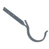 Kovový hák žlabu okapu RG 100 mm, antracit, překroucený, poplastovaný, Marley 085372