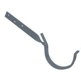 Kovový hák žlabu okapu RG 100 mm, antracit, překroucený, poplastovaný, Marley 085372