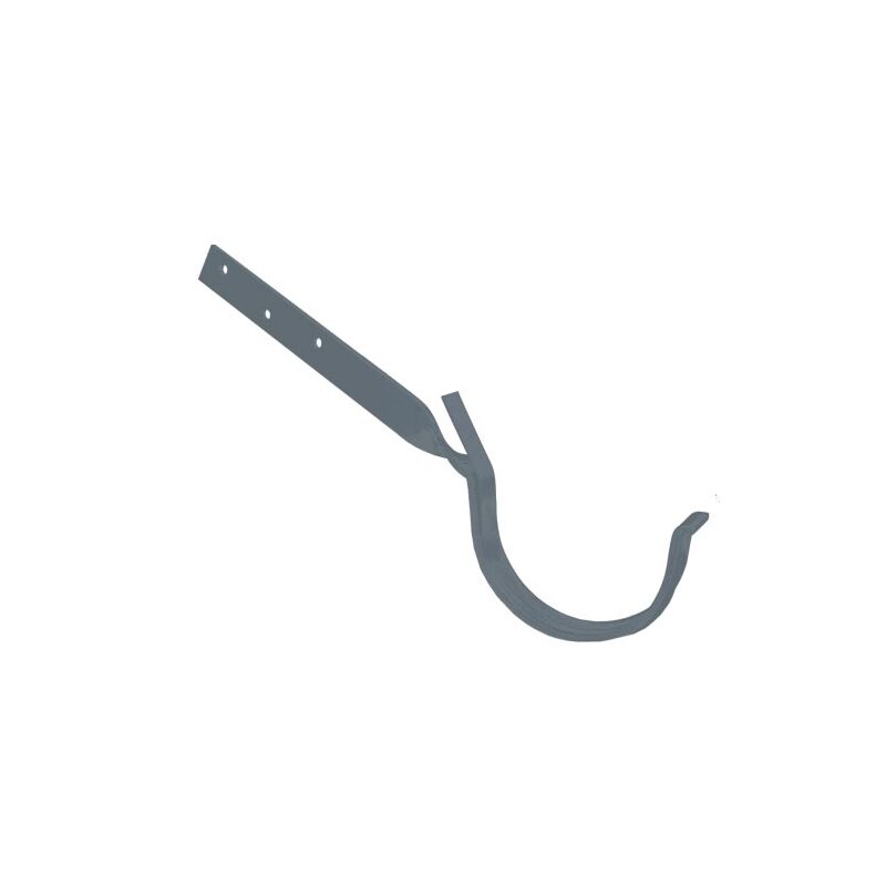 Kovový hák žlabu okapu RG 100 mm, antracit, překroucený, poplastovaný, Marley 085372