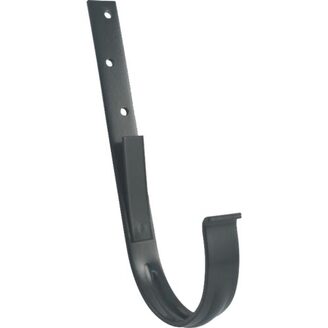 Kovový hák žlabu okapu RG 100 mm, antracit, rovný, poplastovaný, Marley 085371