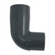Koleno svodu okapu 90° DN 53 mm, antracit, plast, Marley 085210