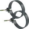 Objímka svodu okapu DN 105 mm, antracit, se šroubem, (pár=2ks), Marley 085616
