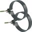 Objímka svodu okapu DN 105 mm, antracit, se šroubem, (pár=2ks), Marley 085616