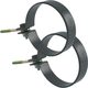 Objímka svodu okapu DN 105 mm, antracit, se šroubem, (pár=2ks), Marley 085616