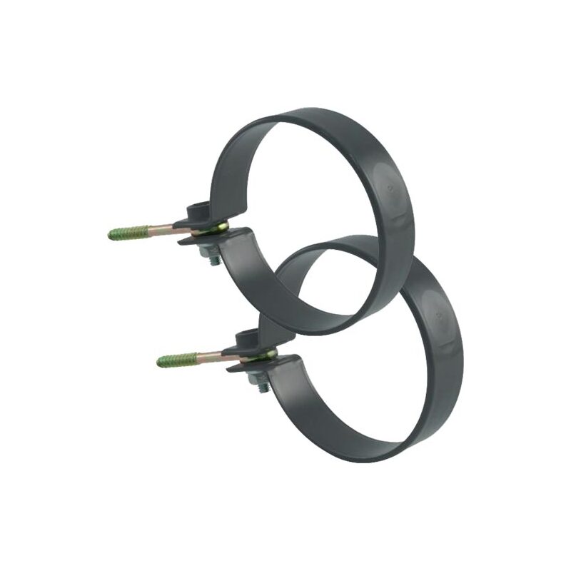 Objímka svodu okapu DN 105 mm, antracit, se šroubem, (pár=2ks), Marley 085616