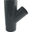 Odbočka svodu okapu 45° DN 105 mm, antracit, plast, Marley 085661