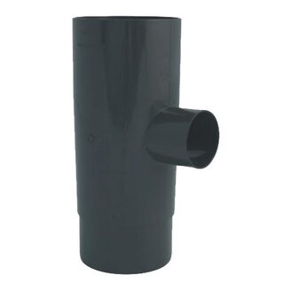 Odbočka svodu okapu 90° DN 105/53 mm, antracit, plast, Marley 085920