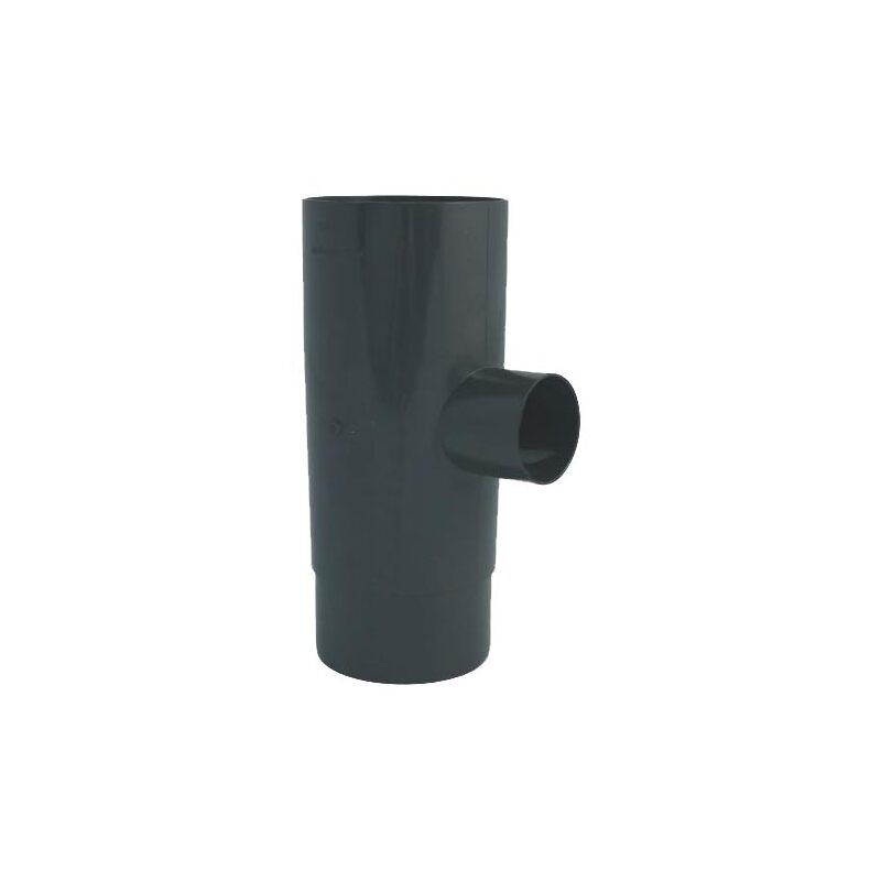 Odbočka svodu okapu 90° DN 105/53 mm, antracit, plast, Marley 085920