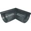 Vnější roh žlabu okapu RG 100 mm, antracit, plast, Marley 085272