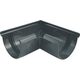Vnější roh žlabu okapu RG 100 mm, antracit, plast, Marley 085272