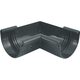 Vnitřní roh žlabu okapu RG 100 mm, antracit, plast, Marley 085319