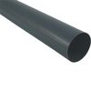 Svod okapu DN 105 mm, délka 1 m, antracit, bez hrdla, plast, Marley 085517