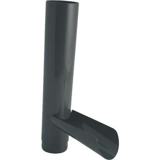 Vypouštěcí klapka svodu okapu DN 105 mm, antracit, plast, pro deštovou vodu, Marley 085630