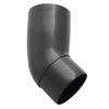Koleno svodu okapu 45° DN 105 mm, antracit metalic, plast, Marley 360539