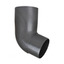 Koleno svodu okapu 67° DN 105 mm, antracit metalic, plast, Marley 360553