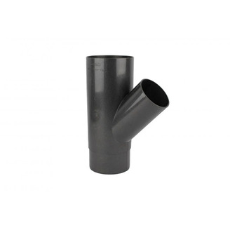Odbočka svodu okapu 45° DN 105 mm, antracit metalic, plast, Marley 360614