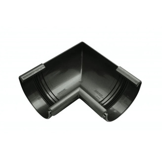 Vnitřní roh žlabu okapu RG 100 mm, antracit metalic, plast, Marley 360263