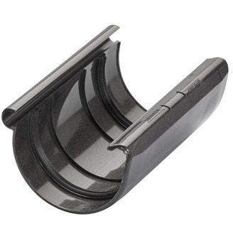 Spojka žlabu okapu RG 100 mm, antracit metalic, plast, Marley 360126