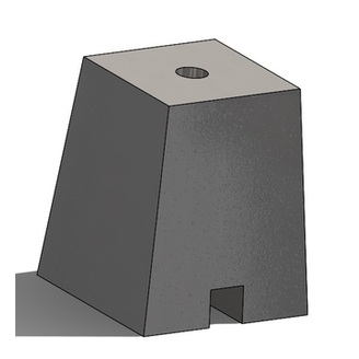 Patka betonová k orientačnímu sloupku