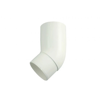 Koleno svodu okapu 45° DN 105 mm, bílá, plast, Marley 084206