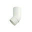 Koleno svodu okapu 45° DN 105 mm, bílá, plast, Marley 084206