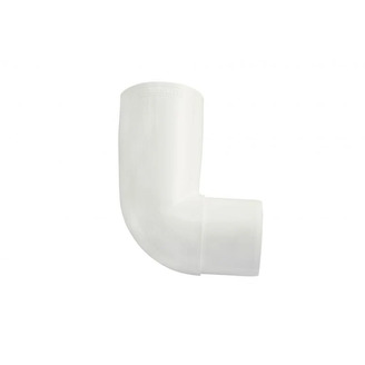 Koleno svodu okapu 90° DN 53 mm, bílá, plast, Marley 082677