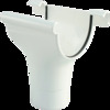 Kotlík okapu 100/75 mm, bílá, plast, Marley 083827