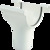 Kotlík okapu 100/75 mm, bílá, plast, Marley 083827
