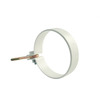 Objímka svodu okapu DN 105 mm, bílá, se šroubem, (pár=2ks), Marley 084299