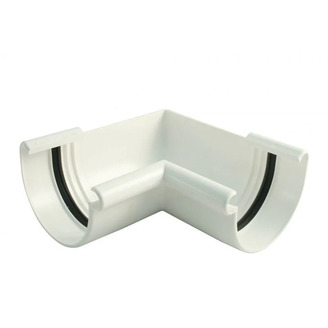 Vnitřní roh žlabu okapu RG 100 mm, bílá, plast, Marley 083896