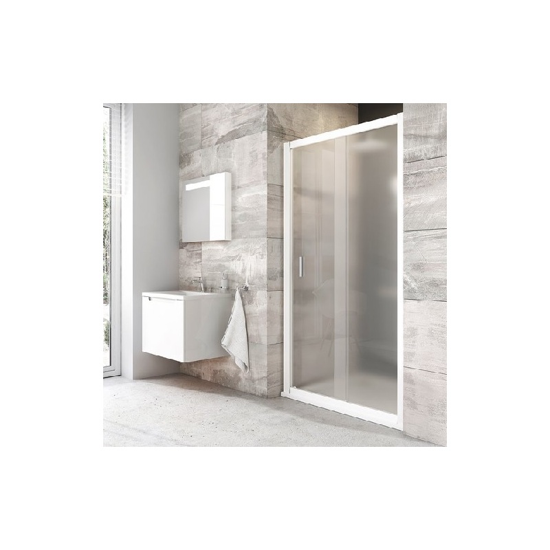 Sprchové dveře Blix BLDP2 1000 mm, sklo Grape, profil bílý, Ravak, 0PVA0100ZG