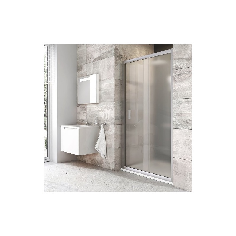 Sprchové dveře Blix BLDP2 1000 mm, sklo Grape, profil satin, Ravak, 0PVA0U00ZG