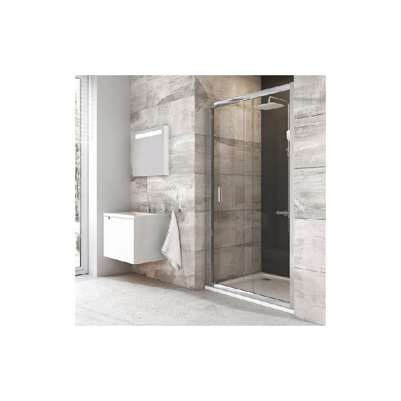 Sprchové dveře Blix BLDP2 1000 mm, sklo transparent, profil lesk alu, Ravak, 0PVA0C00Z1