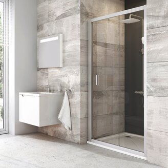 Sprchové dveře Blix BLDP2 1000 mm, sklo transparent, profil satin, Ravak, 0PVA0U00Z1