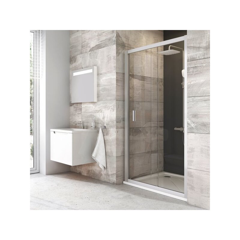Sprchové dveře Blix BLDP2 1200 mm, sklo transparent, profil satin, Ravak, 0PVG0U00Z1