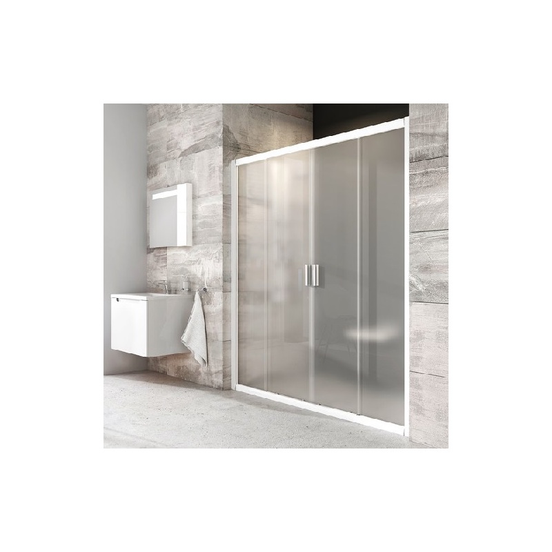 Sprchové dveře Blix BLDP4 1500 mm, sklo Grape, profil bílý, Ravak, 0YVP0100ZG