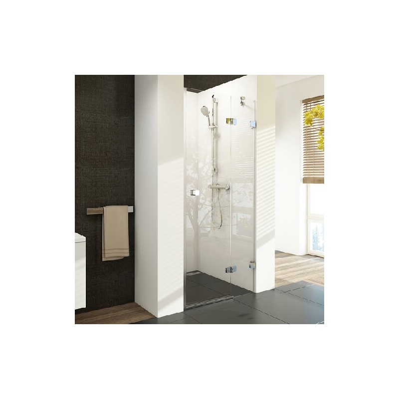 Sprchové dveře Brilliant BSD2 P 900 mm, sklo transparent, profil chrom, Ravak, 0UP7AA00Z1