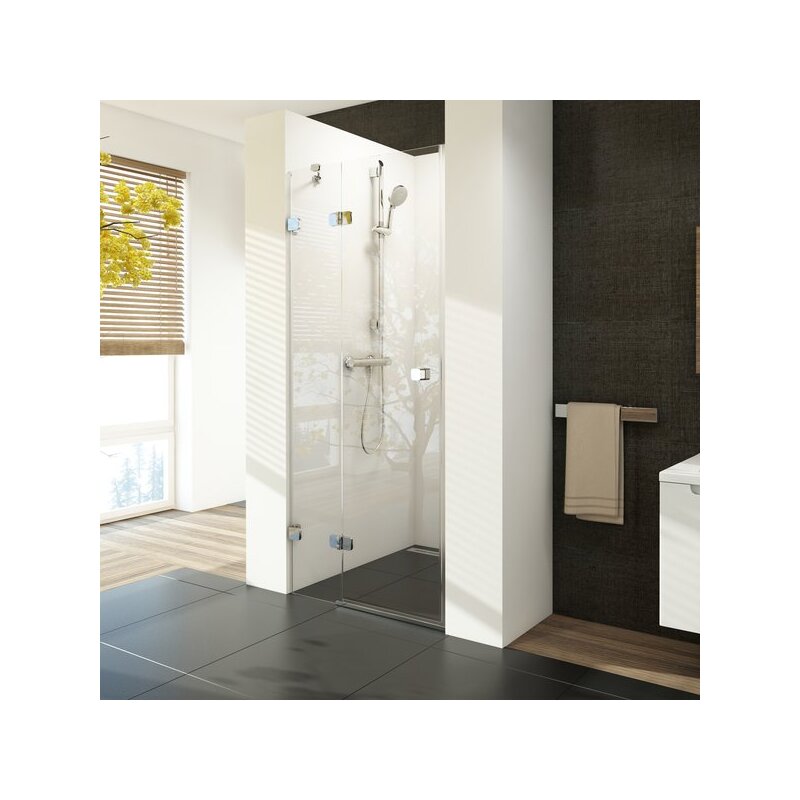 Sprchové dveře Brilliant BSD2 L 900 mm, sklo transparent, profil chrom, Ravak, 0UL7AA00Z1