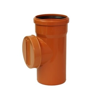 Čisticí kus KGRER 110 mm, kruhový uzávěr, PVC, kanalizace